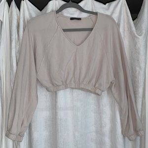 Cropped Lightweight Sweatshirt